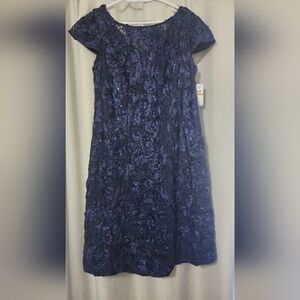 Alex Evenings Blue Dress